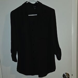 by & by Black Blouse 100% Polyester